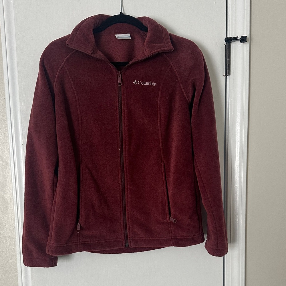 Columbia Maroon Fleece Jacket